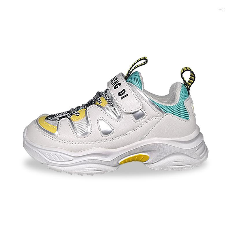 

Athletic Shoes Kids Fashion Sneakers 2023 Nonslip Leisure Breathable Mesh Boys Female, Black