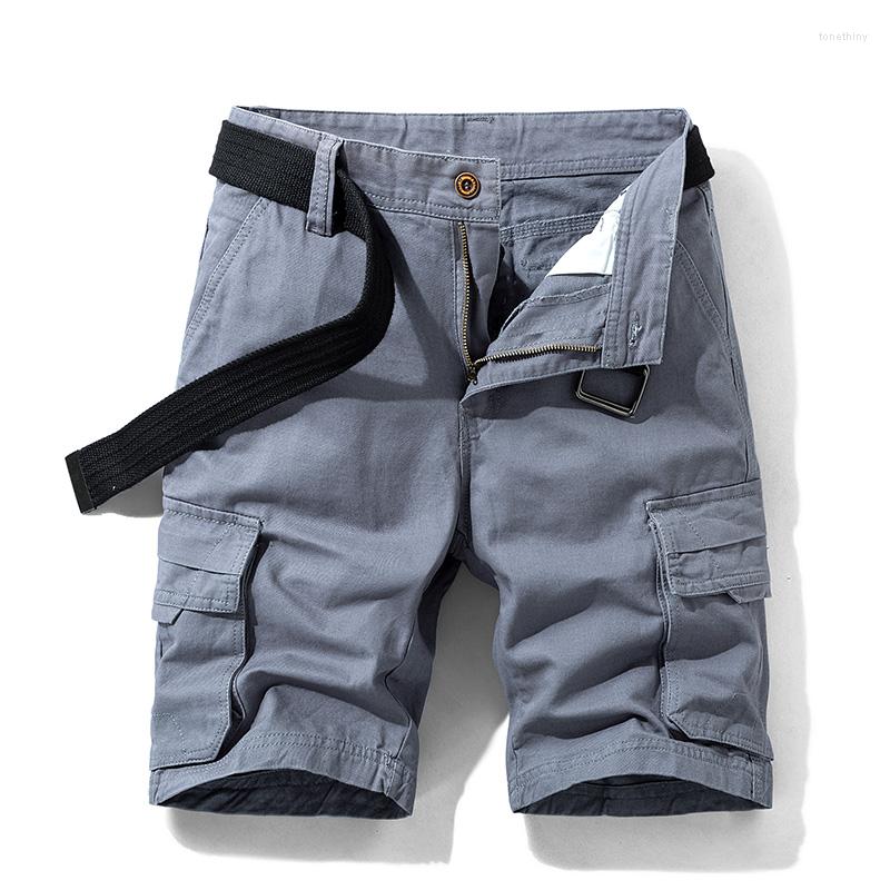 

Men's Shorts Luulla Men Summer Premium Cotton Cargo Fashion Classic Solid Pockets Legwear Big & Tall, Black