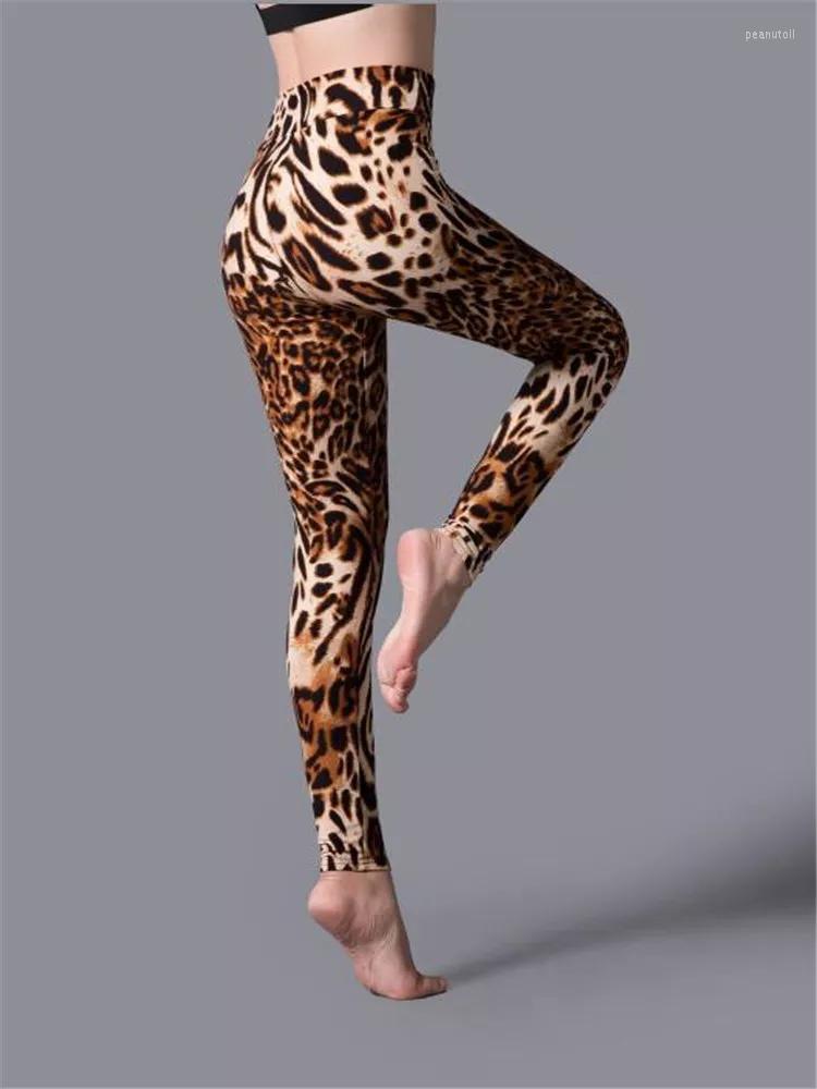 

Women's Leggings Leopard Women Print Spring And Autumn High Elasticity Pant Leggins Waist Elastic Legging, Color paw print