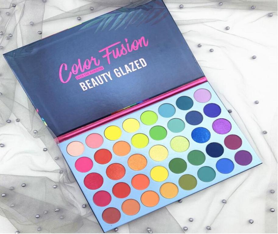 

EPACK Makeup Eyeshadow Palette Beauty Glazed Color Fusion 40 Colors Eye Shadow Matte And Shimmer Eye Shadow Palette Cosmetics Drop7815054, Sky blue
