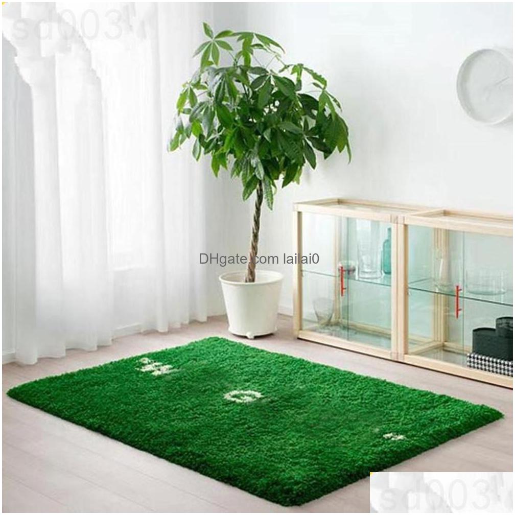 soft wet grass rugs living room keep off carpets designer famous classic floor mat fashion bedroom floor designer rug solid color daily cashew flowers