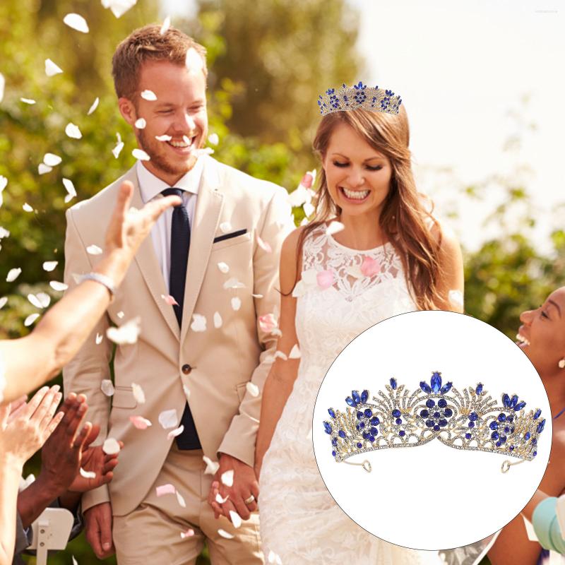 

Hair Clips Tiara Bridal Crystal Wedding Rhinestone Jewelry Baroque Bride Design Headband Girls Accessories Decorative Women