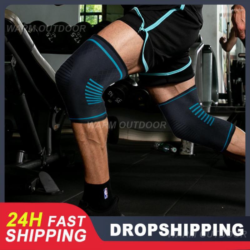

Knee Pads Protective Gear Knitted Basketball Kneepad Sports Running Brace Support 1pcs Compression, Xl dark