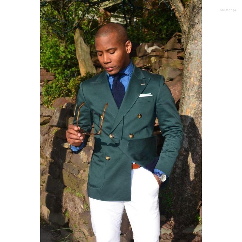 

Men's Suits Double-Breasted Men With Pants Peak Lapel Groom Tuxedos Groomsmen Man Suit Mens Wedding Bridegroom, Black