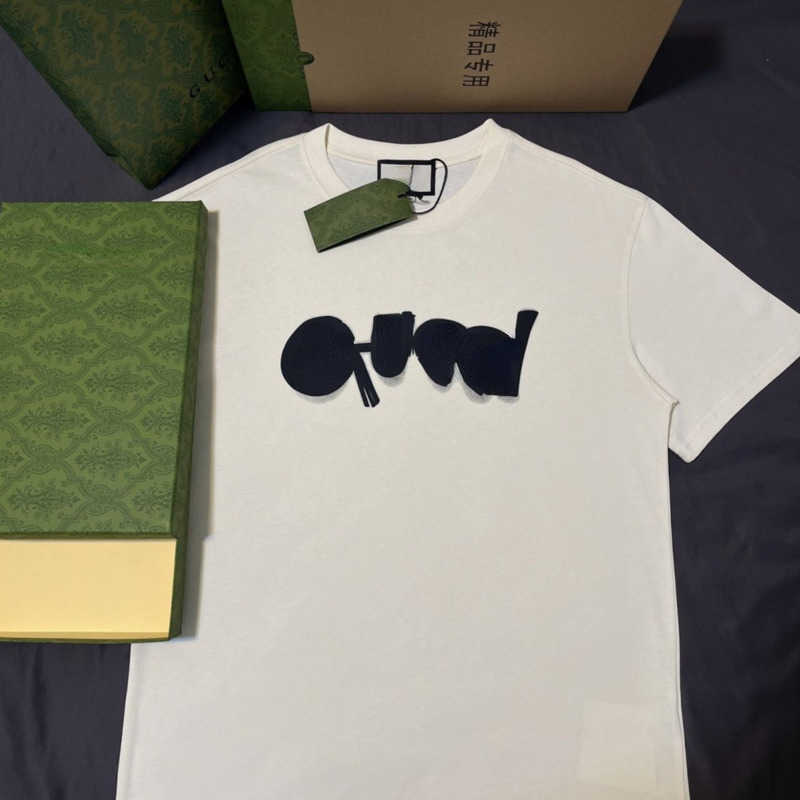 

Luxury Designer tshirt mens short sleeve t shirt round neck sweatshirt printed cotton tshirts men women pullover Tshirt oversize summer tee 002, Box