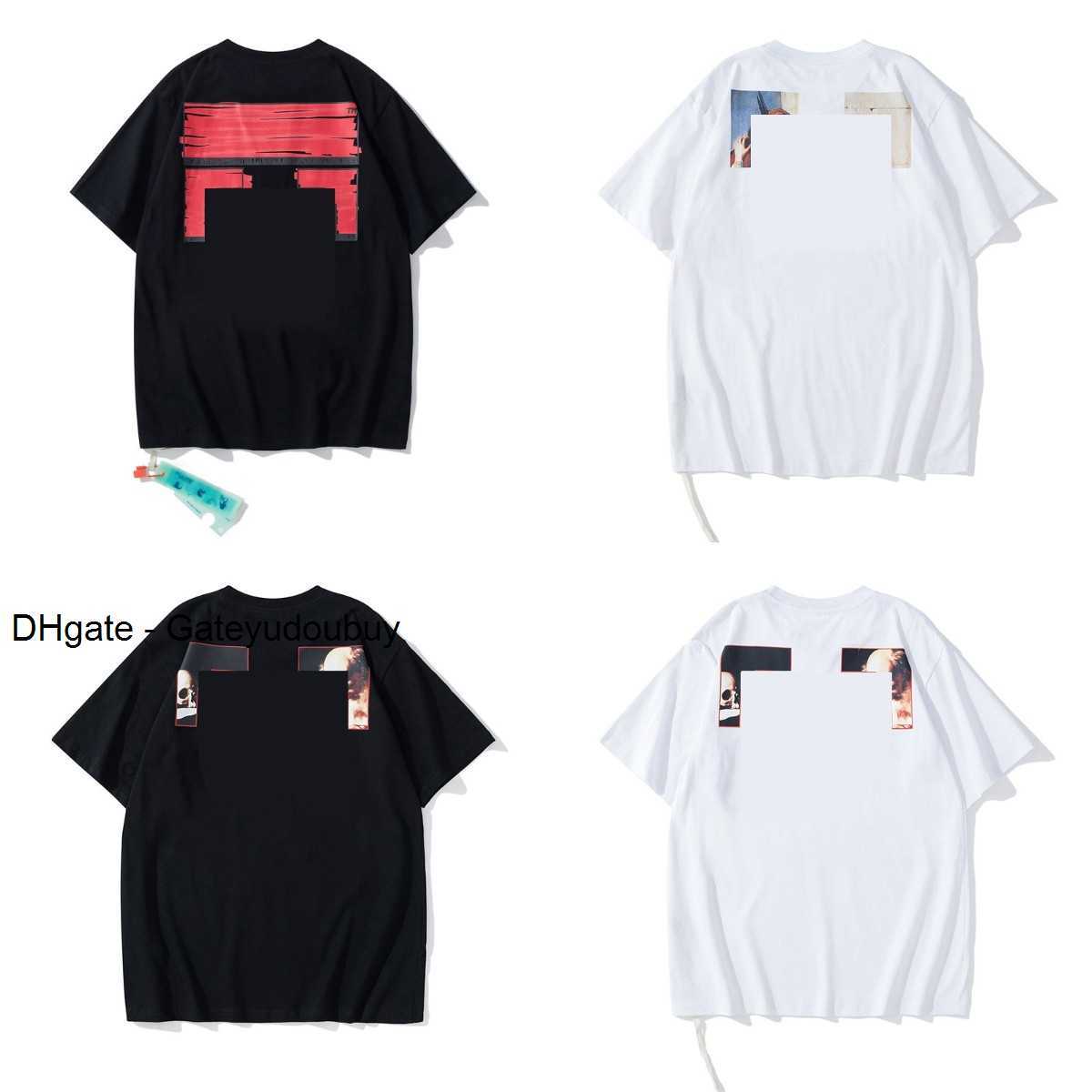 

2023 fashion t shirt Offes Clothing Women Loose offs Luxurys Mens Tees Tops Man Casual Street Shirt Sweat Men's T-s