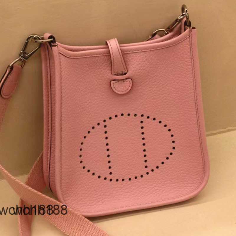 

Versatile Casual Evelyns Bucket 2023 Designer Herms and Bags Cow Leather Bag High One Tote Shoulder Crossbody Women's 98ot, Elephant grey