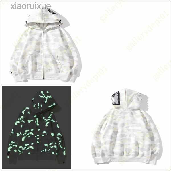 

mens hoodies designer hoodie Shark luminous women sweatshirts letters Camo hoody oversized cotton zip sweaters hoodys embroidered cardigan a1 500Y1, Style no. 10