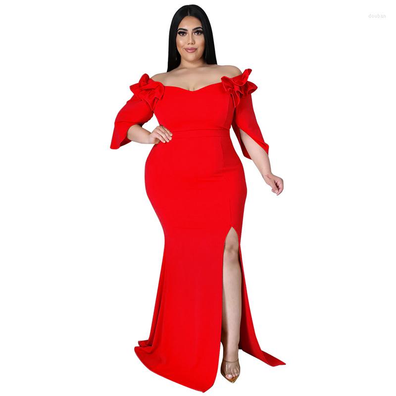 

Ethnic Clothing African Dresses For Women Summer Short Sleeve Black Purple Green Blue Red Long Robes Clothes