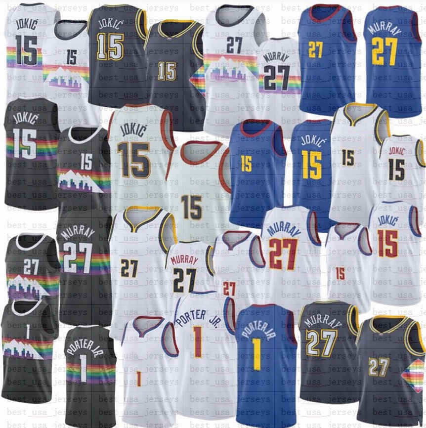 

Nikola Jamal Denvers Murray Jokic Basketball Jerseys Michael Porter Jr. City Blue Edition Shirt 2023, As
