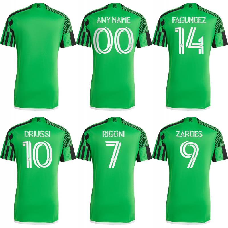 

2023 Austin FC Soccer Jerseys 23/24 #5 VALENCIA PEREIRA RIGON RING ZARDES Uniform Mens #10 DRIUSSI REDES FINLAY FAGUNDEZ JIMENEZ GALLAGHER CASCANTE Shirt, As