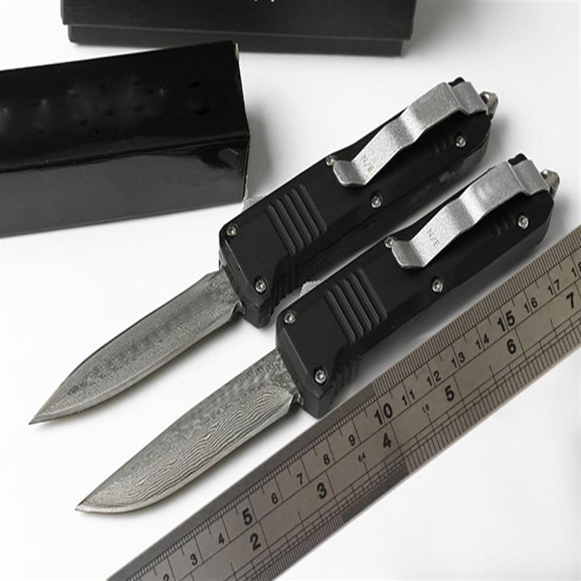 

automatic knives BM auto knife TF 7inch C07 damascus drop D E blade dual action Hunting Pocket Knife Survival Knife295S