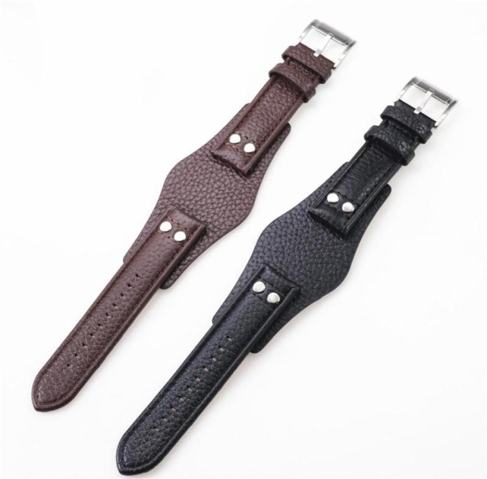 

22mm Black Brown Genuine Men039s Leather Watch Strap For Ch2564 Ch2565 Ch2891ch3051 Wristband Tray Watchband Bracelet Belt Band5944340