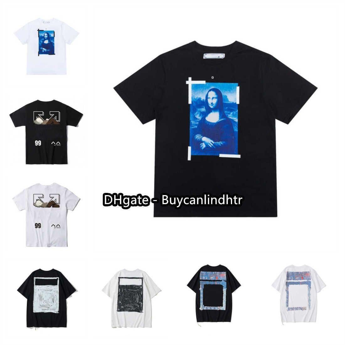 

Offs mens designer T shirt luxury fashion White & Black T-shirt crew neck prined breahable short sleeves polo Tees clohing T-shirts, 13