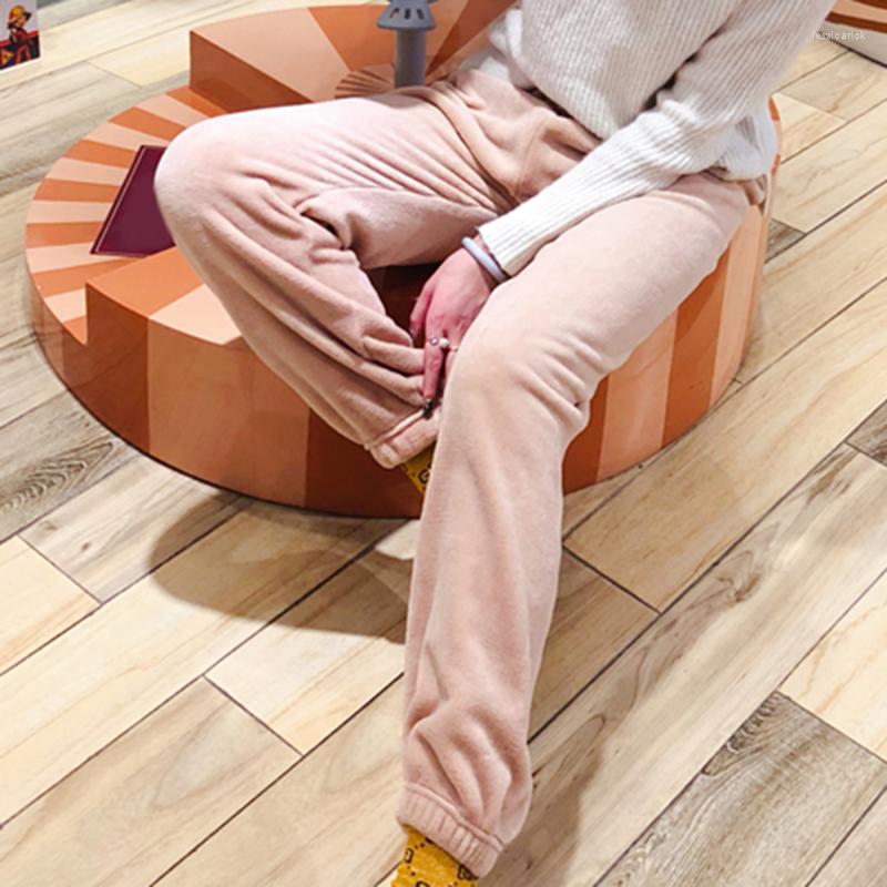 

Women's Pants Homewear Winter Warm Fashion High Elastic Waist Plush Women Harem Casual Loose Solid Color Ladies Trousers, Red