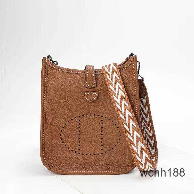 

Bags Herma Pattern Bag Mini Leather 2023 Messenger Tote Top Togo Cowhide Lychee Designer Hollow Evelyns Out One Shoulder Bucket I4t1, Orange