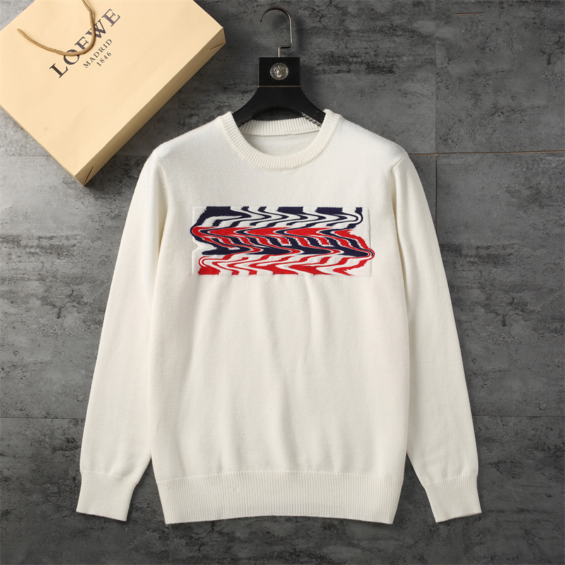 

Men's and women's designer sweater pullover men's long-sleeved sweater hoodie casual trend letter men's clothing spring and fall clothes21, White
