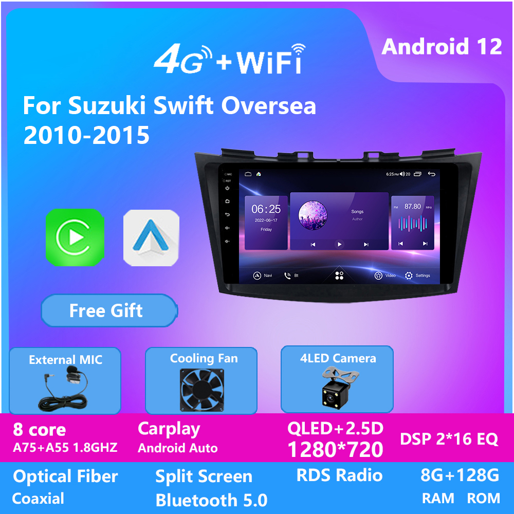 

Android Car Video Radio Multimedia Android10 Dvd Player for Suzuki SWIFT 2010-2015 Navigation