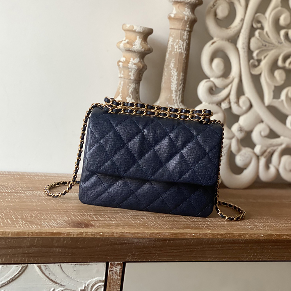 

Luxury Crossbody Bag Designer Shoulder Bag 20CM Cowhide Chain Bag High Imitation Double Flap Bag With Box ZC166