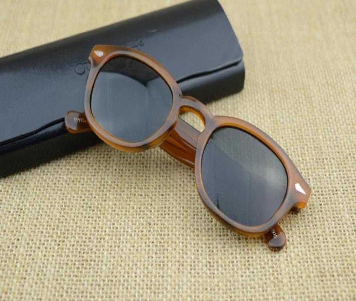 

Whole Design S M L Frame 18Color Lens Sunglasses Lemtosh Johnny Depp Glasses Top Quality Eyeglasses Arrow Rivet 1915 With Case2608044