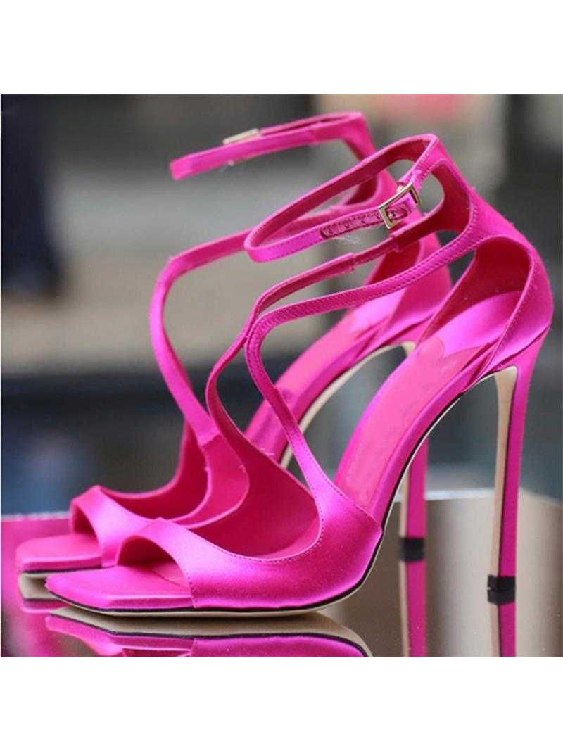 

2023 New Sandals Women's Sexy Women's Open Toe High Heels Summer Women's High Heels, Green