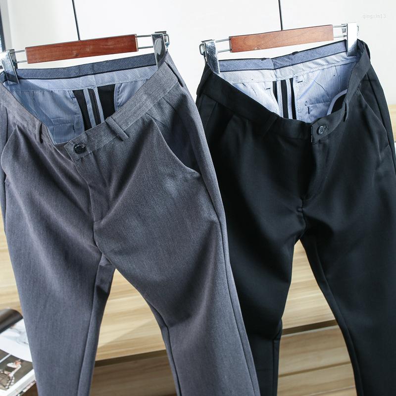 

Men's Pants Men's Business Stretch Trousers Leisure Commute Casual, Black