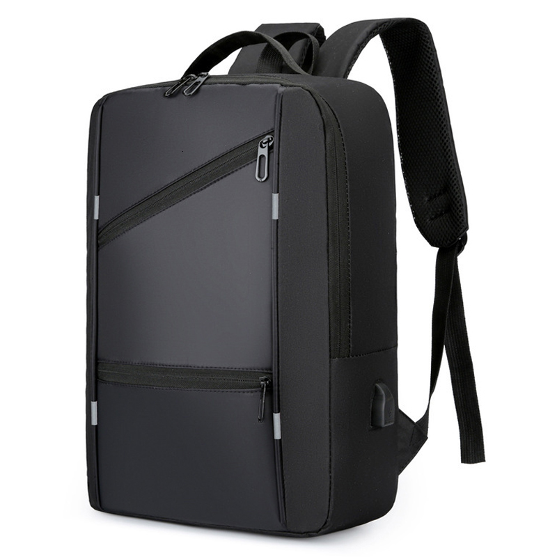 

School Bags Men's Waterproof Backpack Casual Business Men Computer Backpack 15.6 Inch Laptop Bag Back Light Anti theft Travel Backpack Male 230413, Light grey