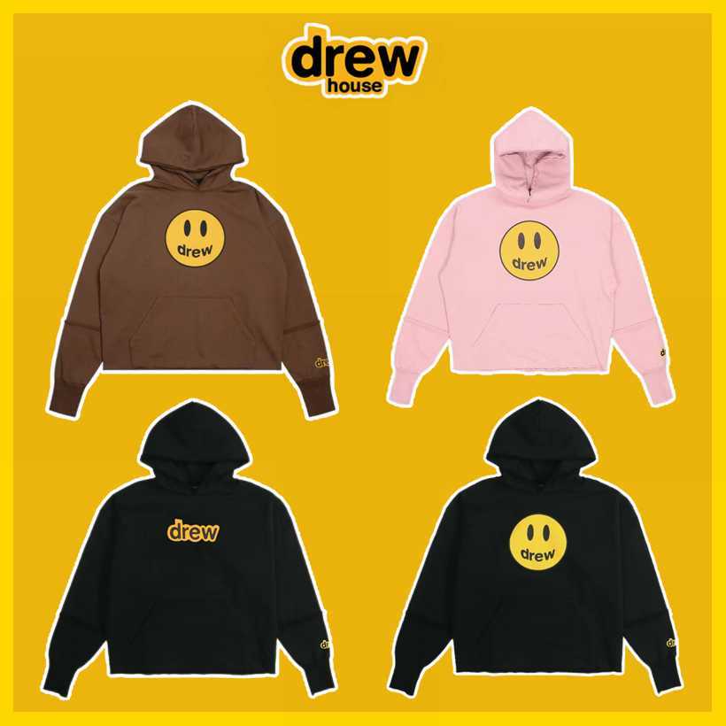 

DrewHouse Bibber matching men and women's couple patchwork smiley face printed loose fashion hoodie Men's Hoodies, Shipping fee