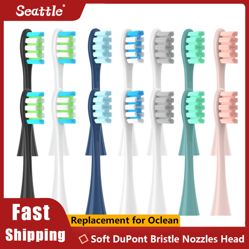 

Toothbrushes Head 12PCS Replacement Brush Heads for Oclean X/ X PRO/ Z1/ F1/ One/ Air 2 /SE Sonic Electric Toothbrush DuPont Soft Bristle Nozzles 230413