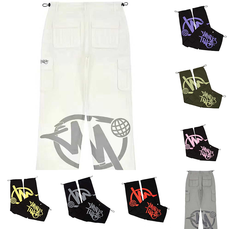 

MinusTwo Summer Mens Pants Cargo Y2k Casual Pants Loose Punk Rock Straight Wide Leg Trouser Streetwear Pant Retro Street Trend Overalls