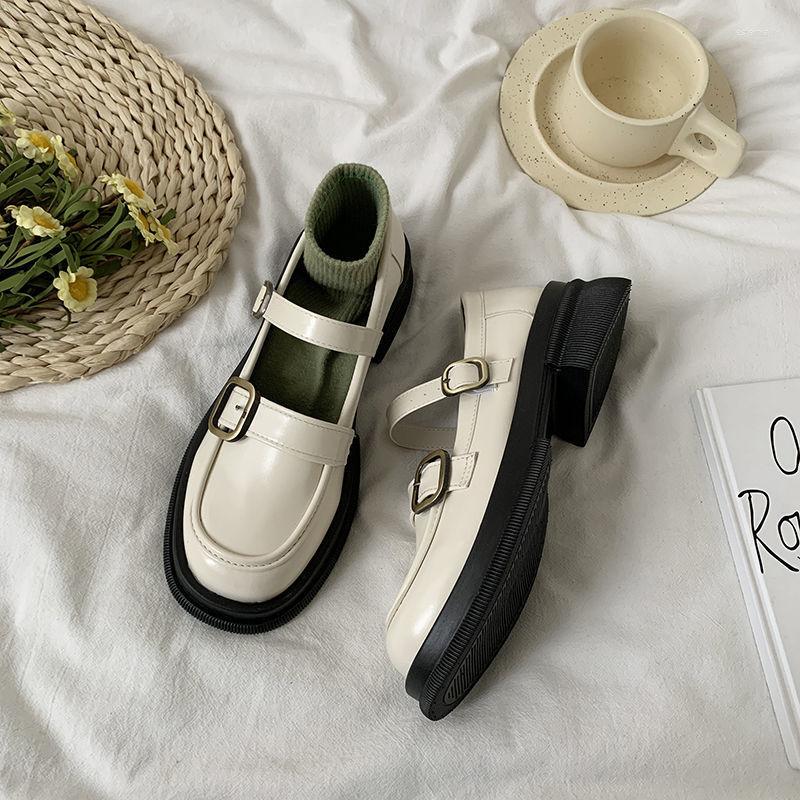 

Dress Shoes Women's 2023 Spring And Autumn British Style Punk Platform Slip-on Loafers Fashion Small Leather Women E975, Black
