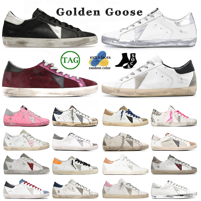 

luxurys designer shoes women men golden goose sneakers black white pink Golden Goose. never stop dreaming super star superstar dirty Plate-forme trainers big size 12