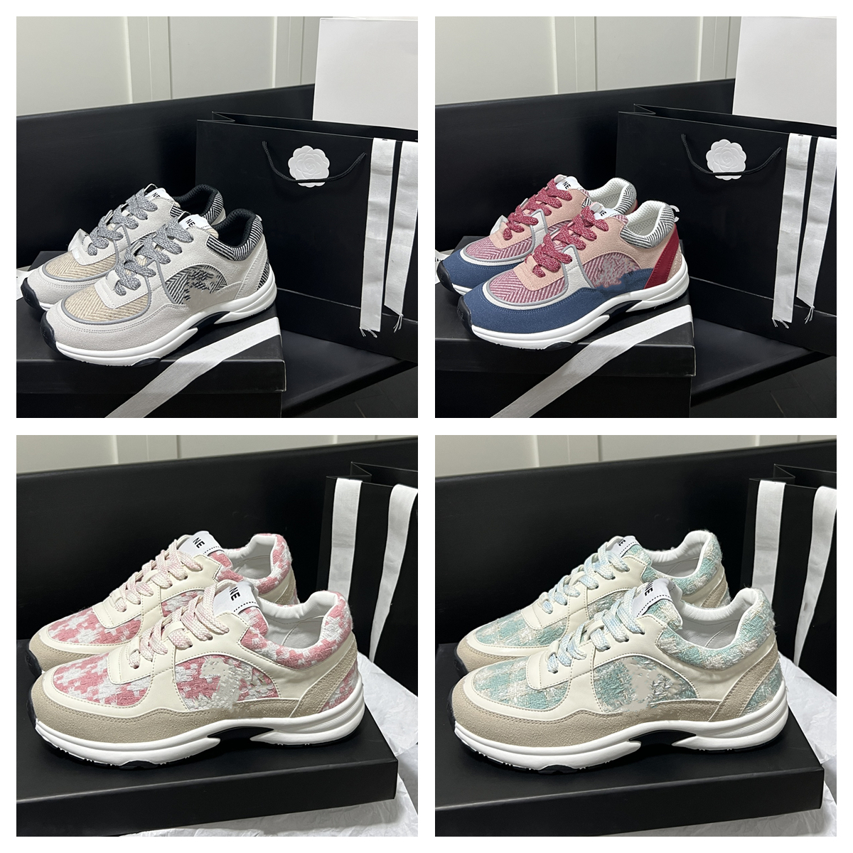 

2023 Designer Running Shoes Fashion Channel Sneakers Women's Luxury lace-up Sneakers Casual Sneakers Classic Sneakers Women's City gsfs size35-41