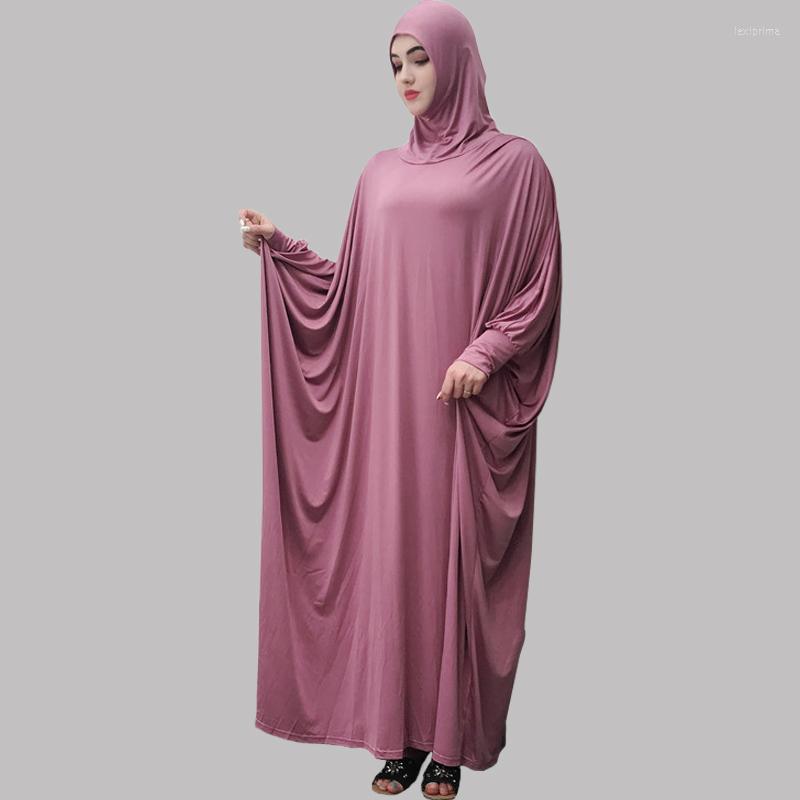 

Ethnic Clothing One Piece Prayer Outfit Islam Muslim Women Abaya Jilbaab Hijab Dress With Attached Scarf Hajj Islamic Clothe