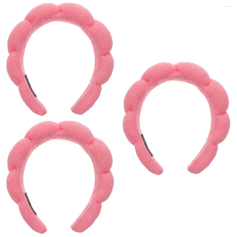 

Hair Clips 3pcs Sponge Wave Headband Makeup Clasp Decorative Face Washing