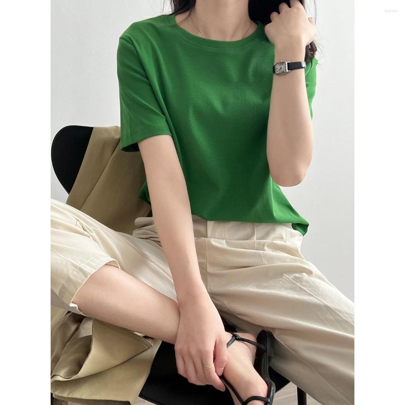 

Women's T Shirts 2023 Women Summer White Shirt Short Sleeve O-Neck Casual T-Shirts Fashion Cotton Stretch Tops For Tees Blusa, Black