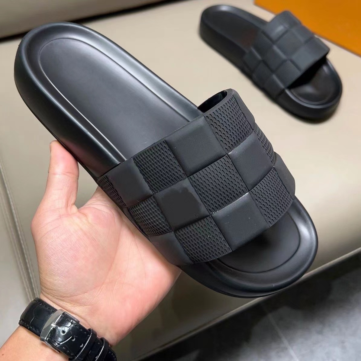 

Summer eva thick-sole home indoor and outdoor sandals men's and women's soft elastic anti-skid shoes, Customize