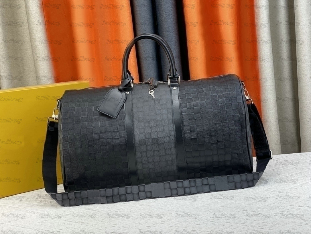 

M30235 M41416 Mtaigarama Keepall BANDOULIERE 50 Travel Bag Taiga Leather Classic Canvas Crossbody Monograms Shoulder Bag Luxury Handbags, 04