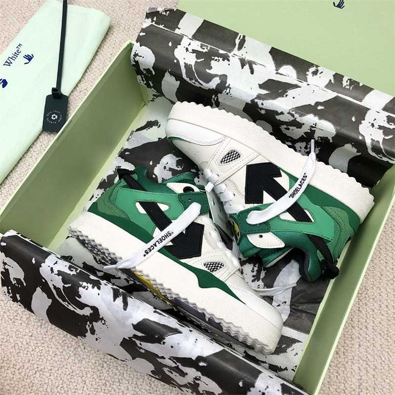 

2023 new trend Offss style white daddy shoes arrow pair skates casual sports, Dark green