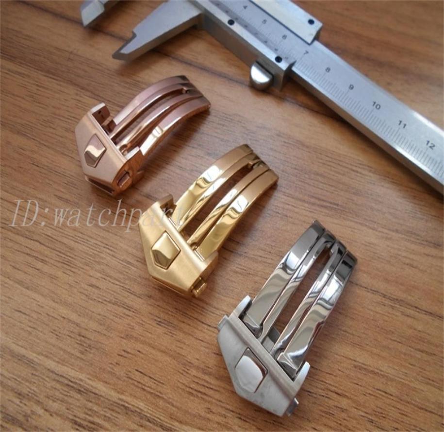 

Watchpart Watches Leather Rubber Watch clasp Silver Black Gold Rose Gold Butterfly Demployment Buckle in 18mm or 20mm Tag Accessor4275529