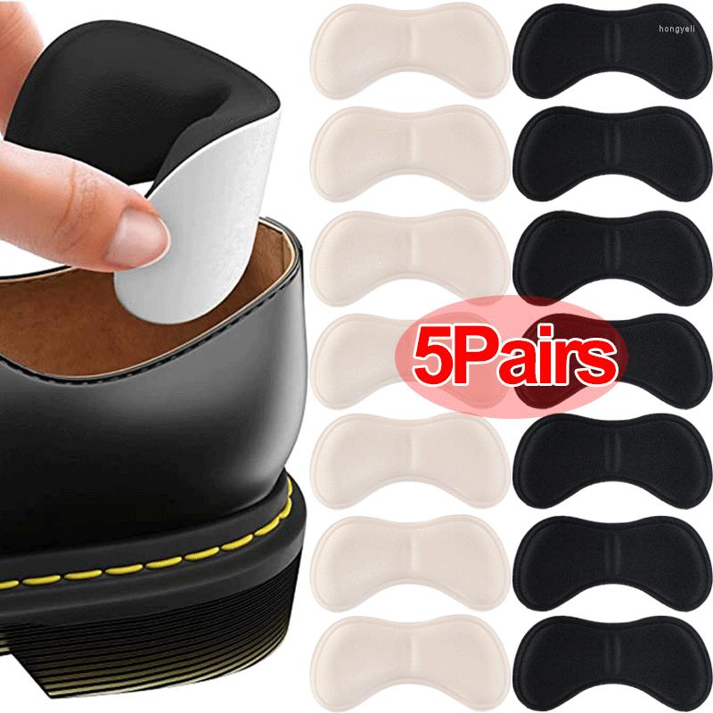 

Women Socks 5Pairs Heel Insoles For Sports Shoes Haigh Inserts Pain Relief Anti-wear Cushion Pad Back Adhesive Shoe Pads Sponge Insole, Beige-1pair