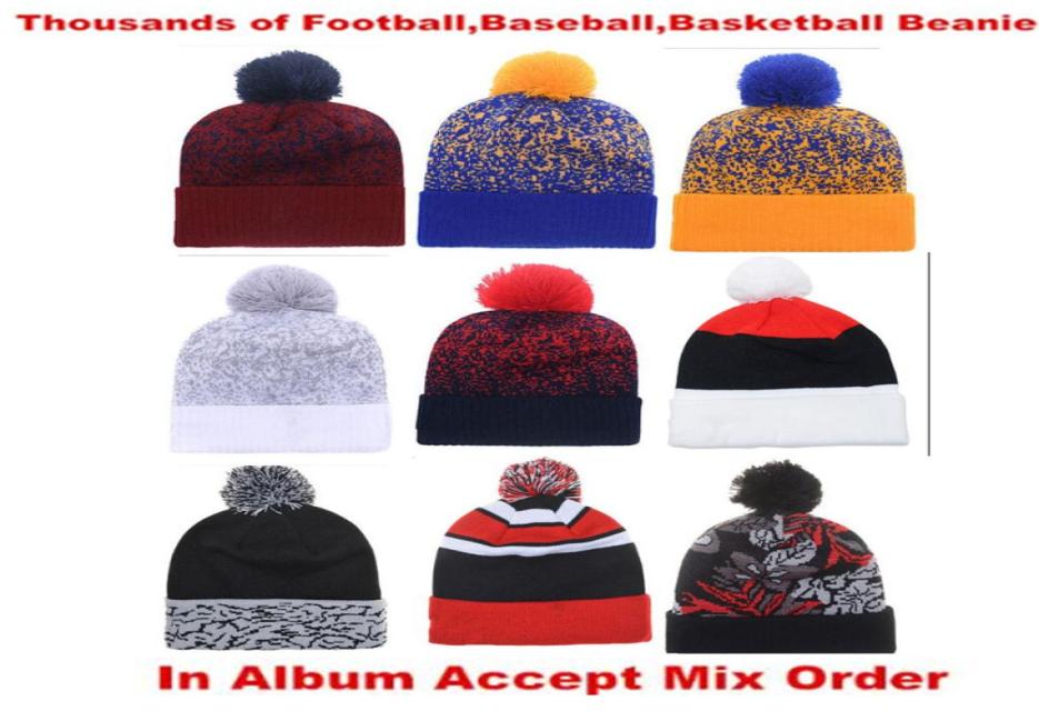 

Newest Mens Womens Basketball Beanies Baseball Beanies All Team Football Hats Flat Caps Hip Hop Beanies Sports Hat Accept Mix Orde6374716, Multi