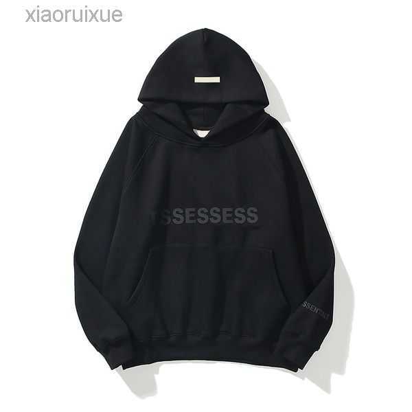 

Designer Mens essentail Hoodie Sweatshirts Pullover Streetwear essen hoodie Oversized Clothing Tops Hooded Jumper Refflective Letter Printing Size S-XL 5SF86, 16