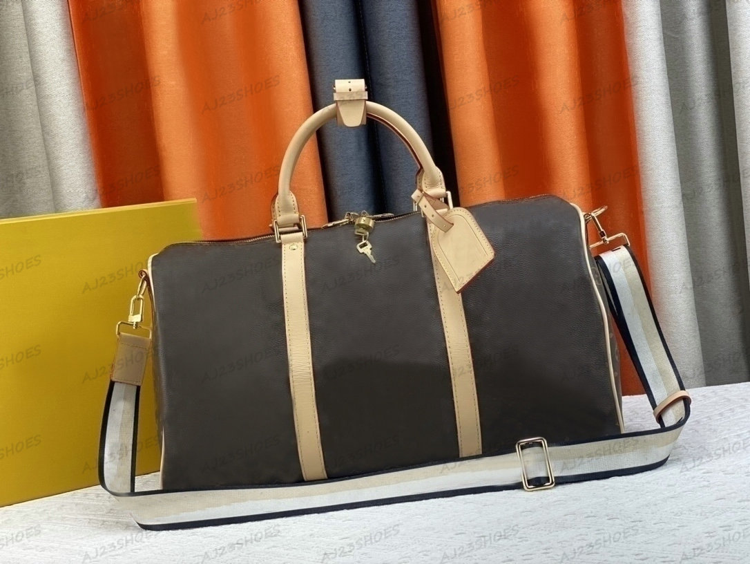 Keepall 45 Bag de voyage Designers classiques Sac Shouder Monograms en cuir Sacs de bosses en cuir Damier Graphite Canvas Handbags N41418
