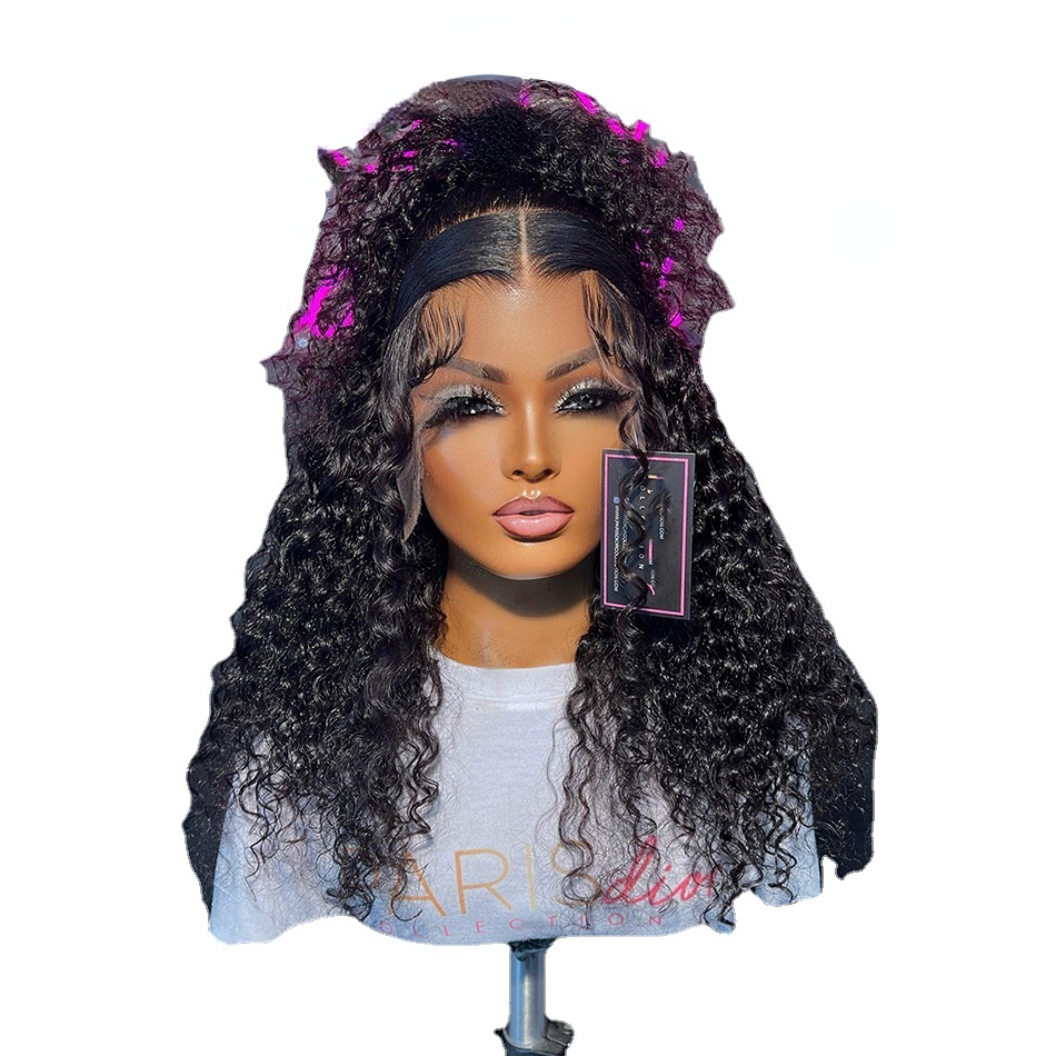 

Good Quality Lace Front Wigs Soft Short Bob Natural Black Kinky Curly 180% Density Transparent for Women Babyhair Preplucked Glueless Daily