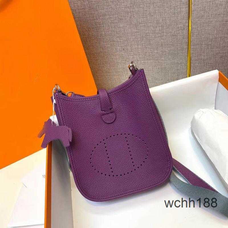 

Hollow Mini Tote Designer Evelyns Bag Bags Leather 2023 Messenger Herma Top Togo Pattern Cowhide Lychee Out One Shoulder Bucket Qbeh, Royal blue