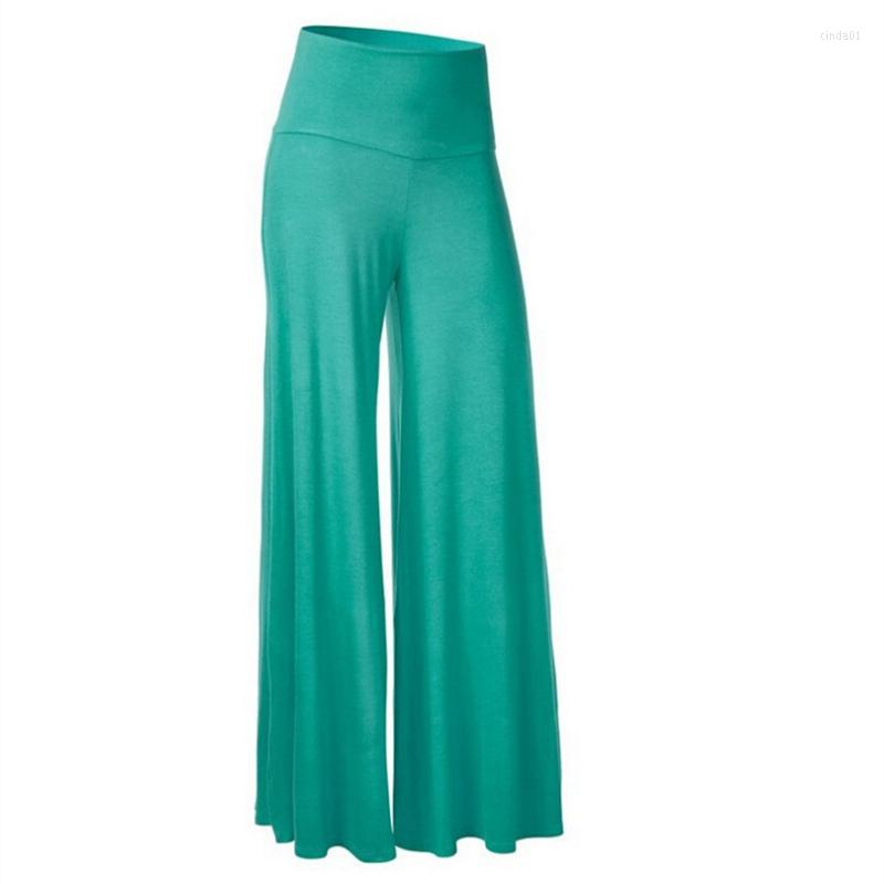 

Active Pants Plus Size Fall Summer Women' High Waisted Wide Leg Fashion Solid Color Clothing Casual Trouser, Black