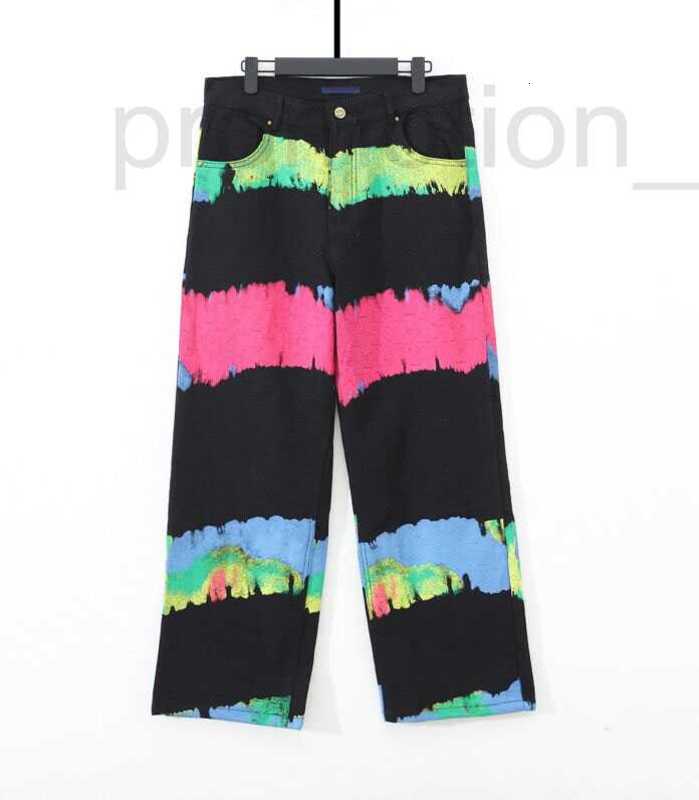 

Men's Plus Size Pants Designer Versatile Letter Print Jeans High Street Women's Casual IZZQ