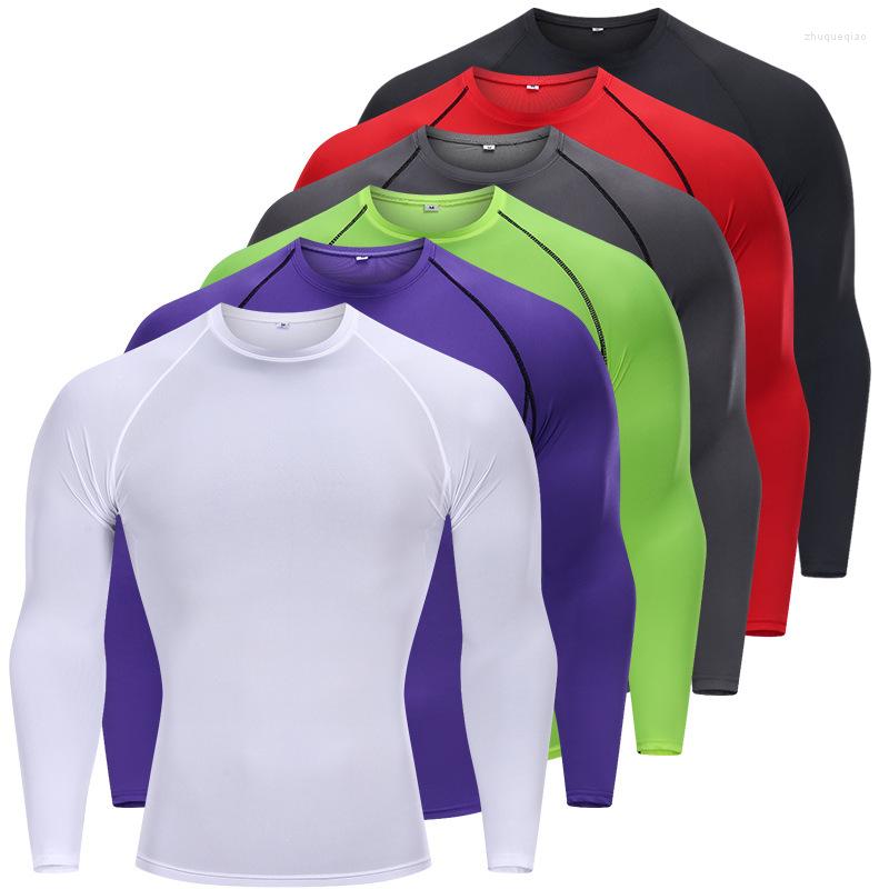 

Men' T Shirts Men' Fitness T-Shirt Quick Drying Long Sleeve Sportswear Running Basketball Training Breathable Super Elastic, White