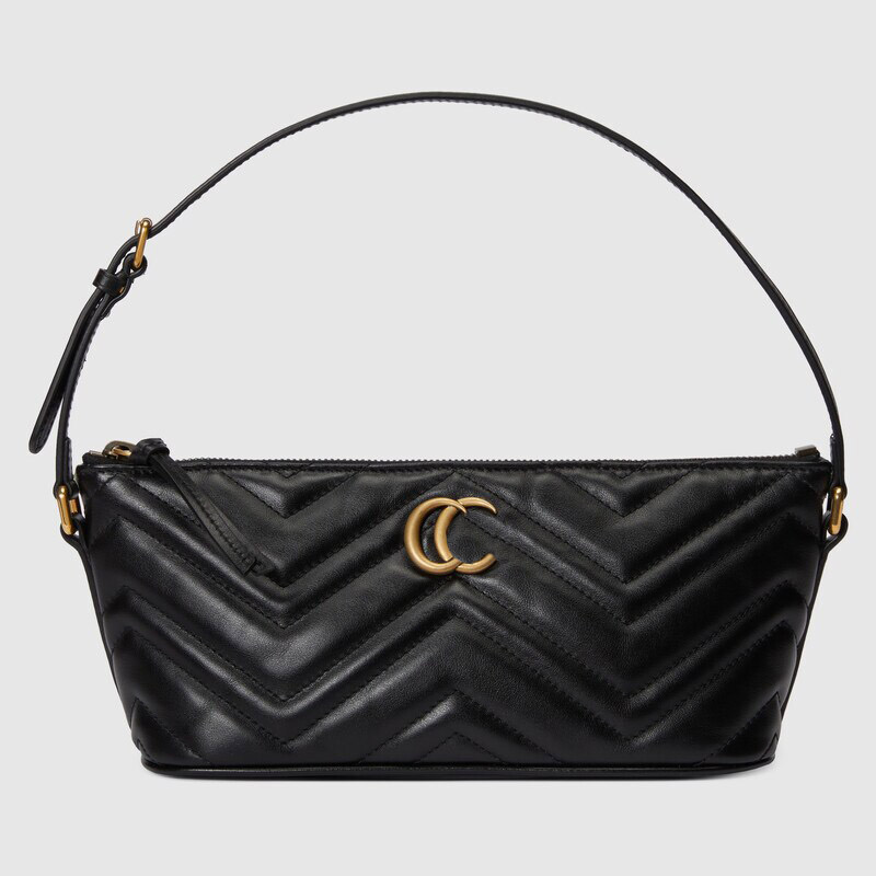

Handbag Women's Shoulder Bag Fashion Classic Style Genuine Leather Material Zipper Closure Metal Logo, Chain